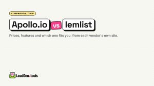 Apollo.io vs lemlist (2026): Prices, Features and Which to Choose