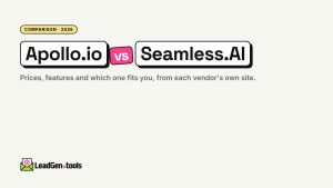 Apollo.io vs Seamless.AI (2026): Prices, Features and Which to Choose