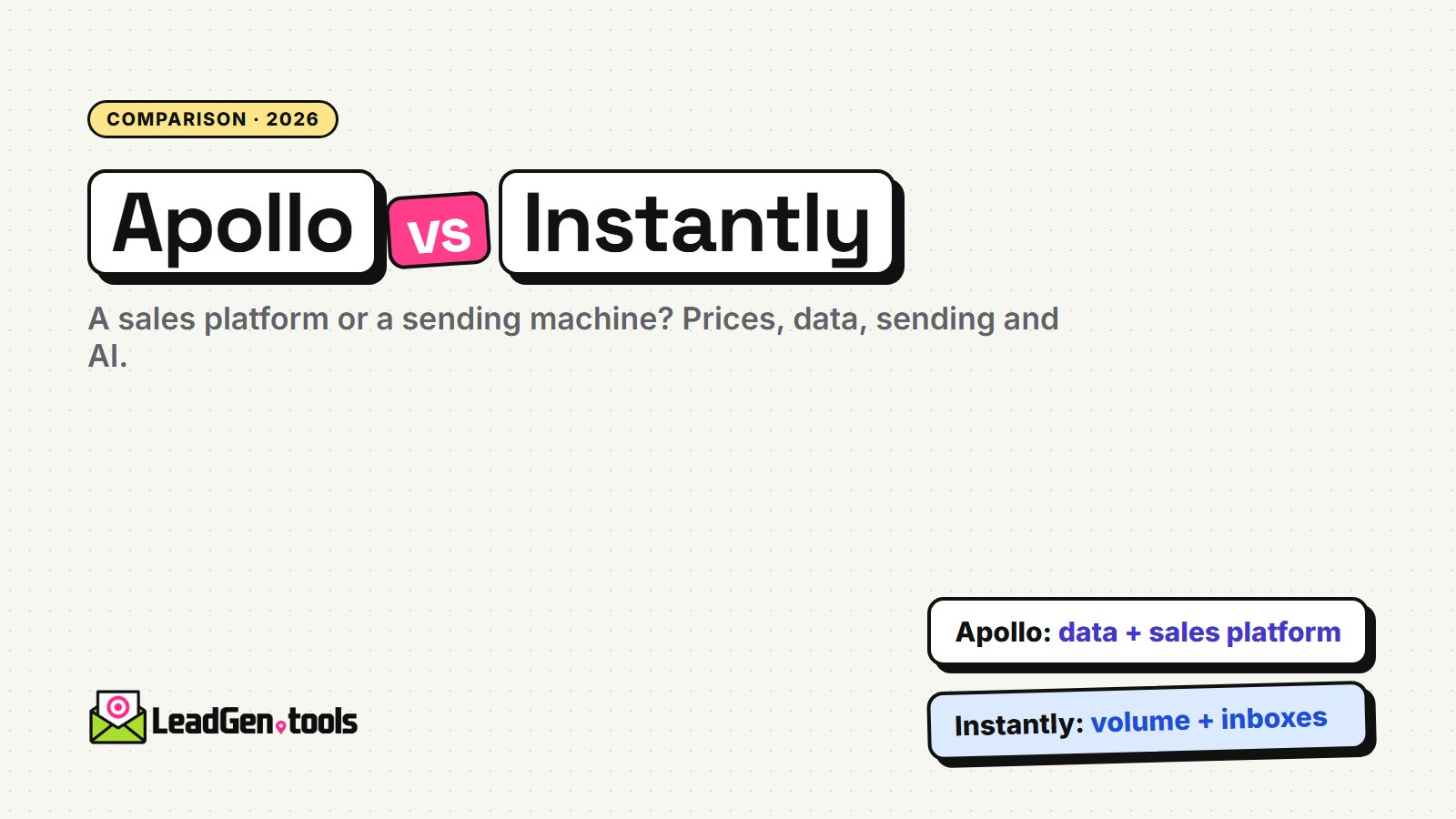 Apollo vs Instantly comparison