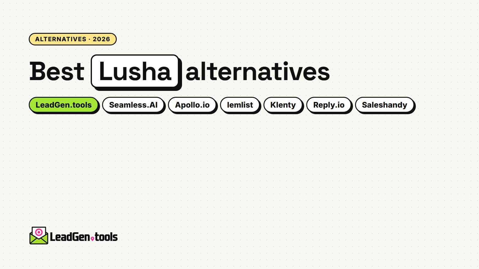 Best Lusha Alternatives in 2026: 8 Tools Compared