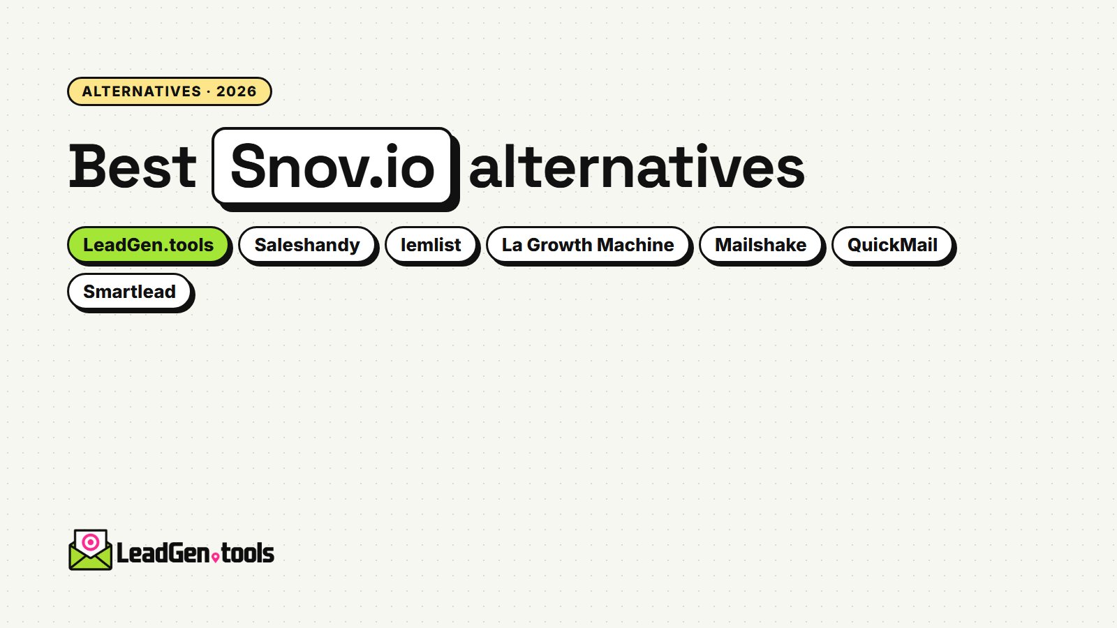 Best Snov.io Alternatives in 2026: 8 Tools Compared