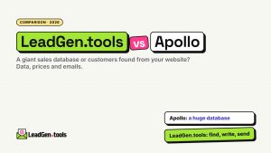 LeadGen.tools vs Apollo comparison