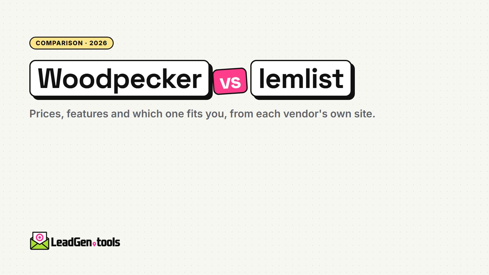 Woodpecker vs lemlist (2026): Prices, Features and Which to Choose